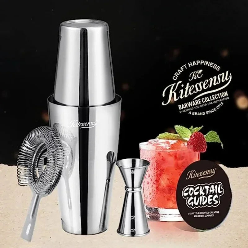 Master Mix : Coffret Shaker Cocktail 4 pièces