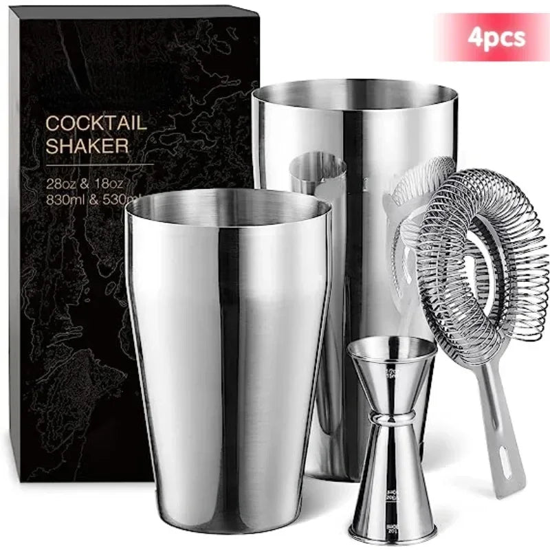 Master Mix : Coffret Shaker Cocktail 4 pièces