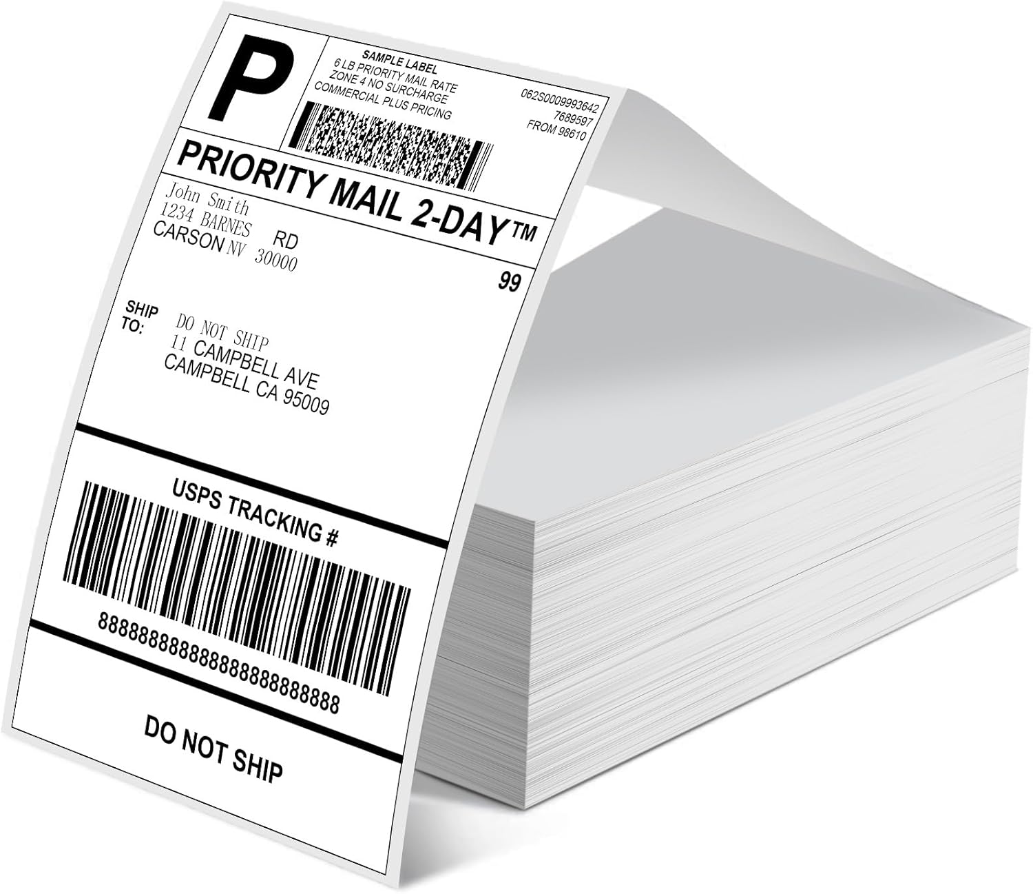 Rouleaux d’étiquettes thermiques – Compatible toutes imprimantes – Lot de 100 / 200 / 500